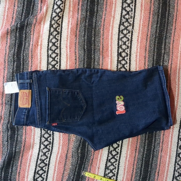 Levi's Denim Shorts with Patches - Picture 9 of 12